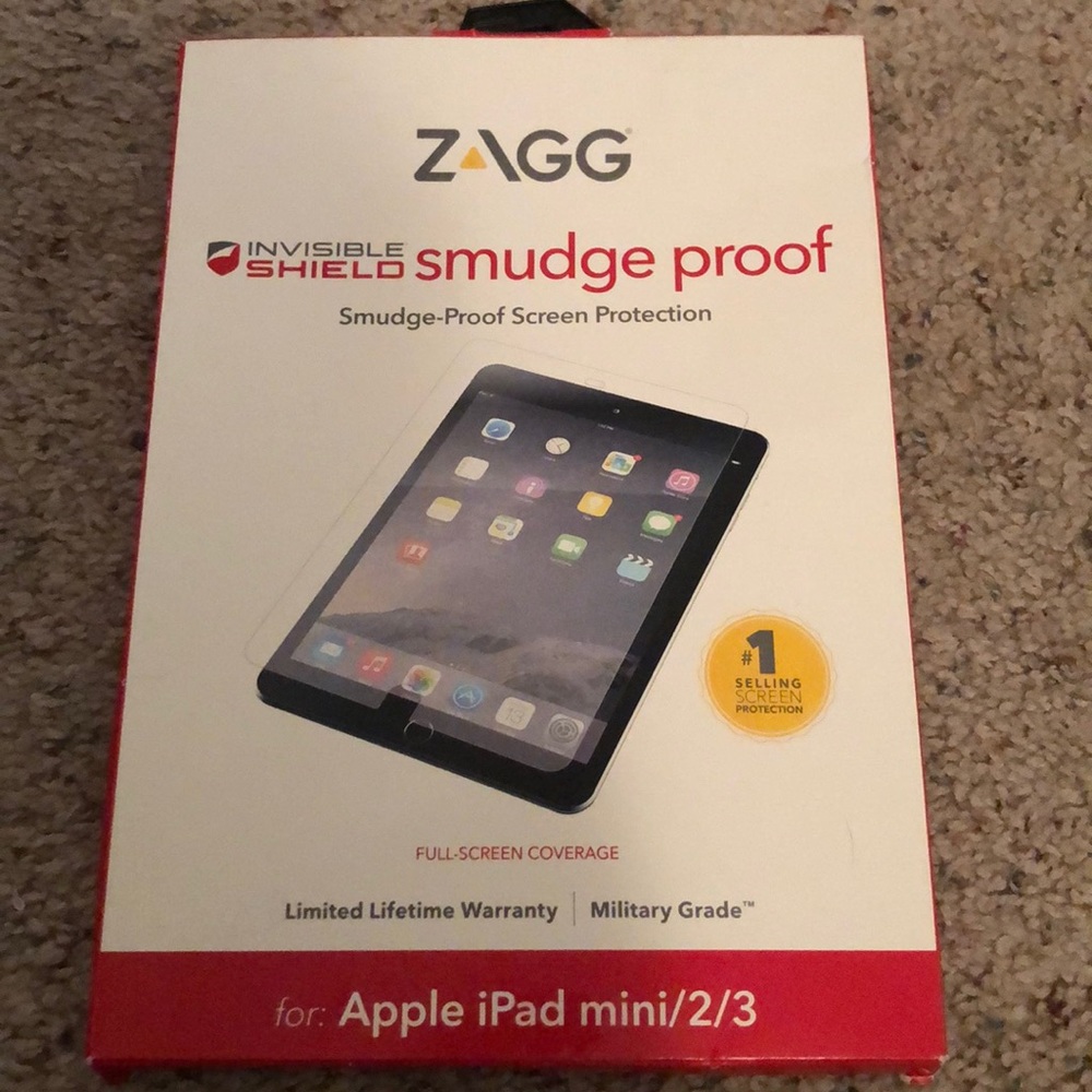NIB Zagg Invisible Shield Smudge Proof IPad Cover